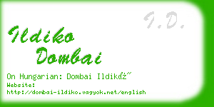 ildiko dombai business card